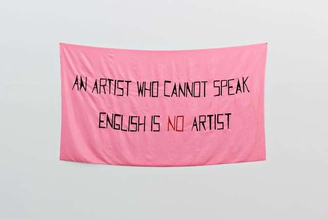 An Artist Who Cannot Speak English Is No Artist (1992) - Mladen Stilinović 